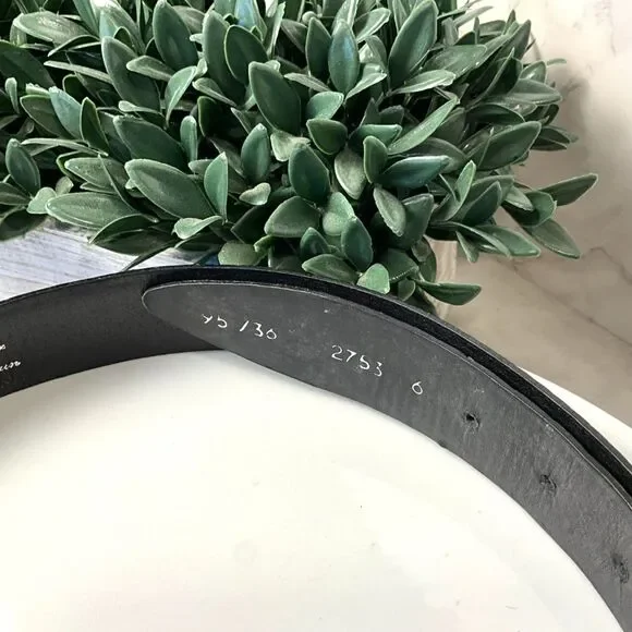 Vintage Bullock & Jones handmade men's leather black belt 36" handmade in Spain - Picture 8 of 8